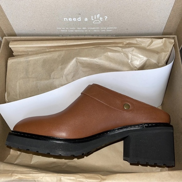 Madewell The Willa Convertible-Strap Mule Leather English Saddle - Picture 9 of 11